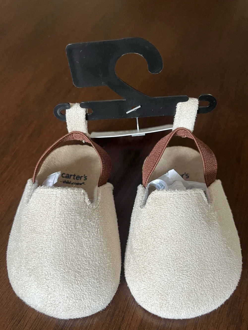 Nwt Carters Baby Slingback Clog 3-6 months Tan Boys Girls Unisex